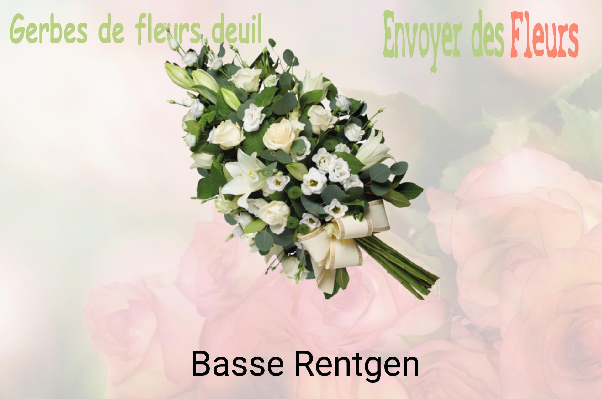 Gerbe de fleurs de deuil livrée à Basse-Rentgen